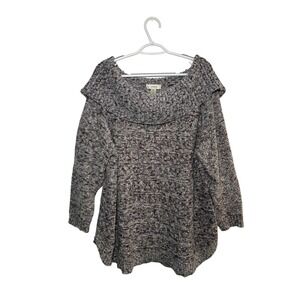 CJ Banks Womens Cowl Neck Sweater 2X Classic‎ Casual Cozy Preppy Career Staple